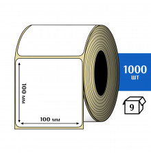 Термотрансферная этикетка ПЛГ 100х100 (1000) COAT