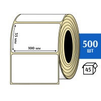 Термотрансферная этикетка ПЛГ 100х35 (500) COAT