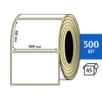 Термотрансферная этикетка ПЛГ 100х40 (500) COAT