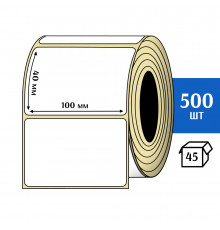 Термотрансферная этикетка ПЛГ 100х40 (500) COAT