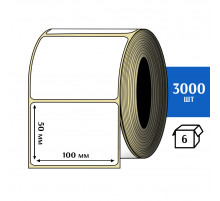 Термотрансферная этикетка ПЛГ 100х50 (3000) COAT 76 втулка