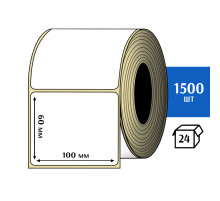 Термотрансферная этикетка ПЛГ 100х60 (1500) COAT