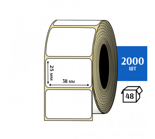 Термоэтикетка ТОП 38x25 (2000шт) TOP Термоэтикетка ТОП 38x25 (2000шт) TOP