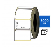 Термотрансферная этикетка ПЛГ 38х25 (5000) COAT 76 втулка