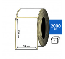 Термотрансферная этикетка ПЛГ 50х100 (2000) COAT 76 втулка
