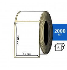 Термотрансферная этикетка ПЛГ 50х100 (2000) COAT 76 втулка