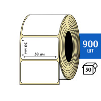 Термотрансферная этикетка ПЛГ 58x30 (900) COAT