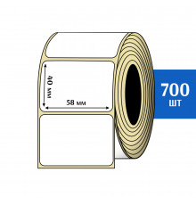 Термотрансферная этикетка ПЛГ 58x40 (700) COAT