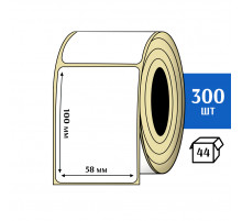Термотрансферная этикетка ПЛГ 58х100 (300) COAT