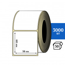 Термотрансферная этикетка ПЛГ 58х60 (3000) COAT  76 втулка