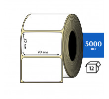 Термотрансферная этикетка ПЛГ 70х25 (5000) COAT