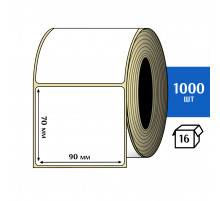 Термотрансферная этикетка ПЛГ 90х70 (1000) COAT 76 втулка
