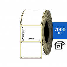 Термотрансферная этикетка ПЛГ 30x20 (2000) COAT