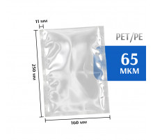 Пакет вакуумный 160/250мм PET/PE (100 шт)