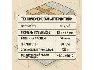 Воздушно-пузырчатая пленка: технические характеристики и практическое применение