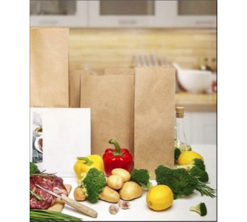 Крафт пакет бурый 120*80*330 (Ш*Г*В) мм (50 шт)