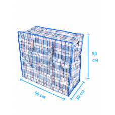 Сумка хозяйственная клетчатая 60х50х30 см