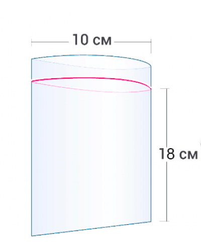 Пакет грипер Zip-Lock 10x18 см 100шт