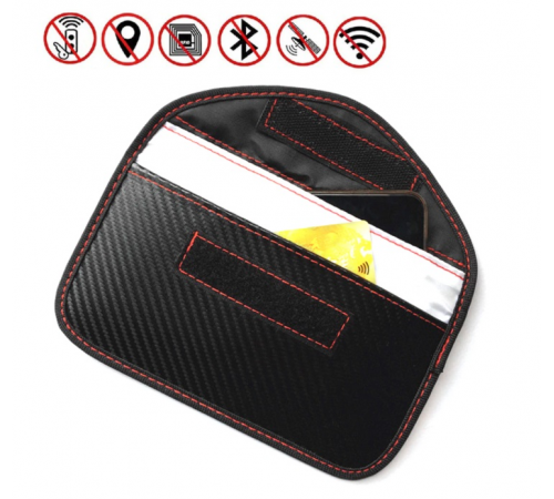 Сумка для телефона с защитой от излучения (Карбон)