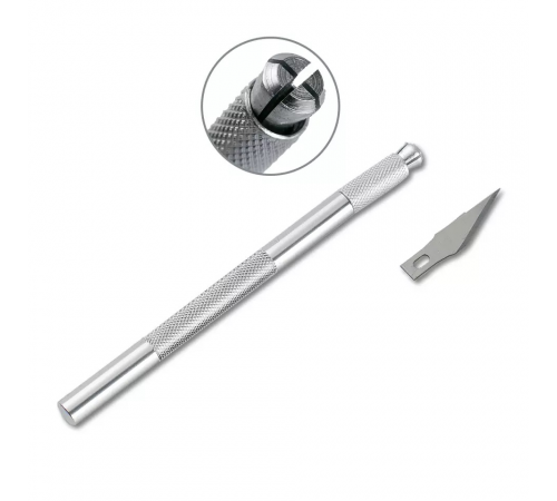 Скальпель (нож) канцелярский макетный (6 лезвий)