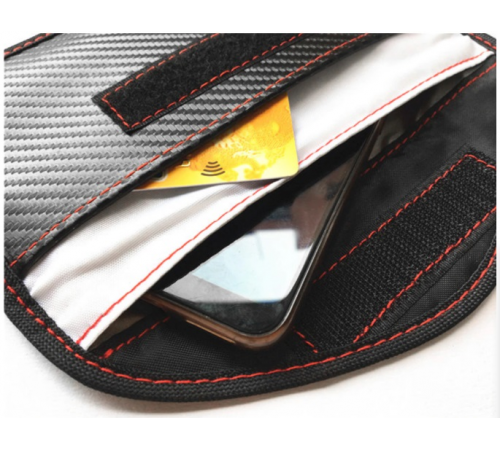 Сумка для телефона с защитой от излучения (Карбон)