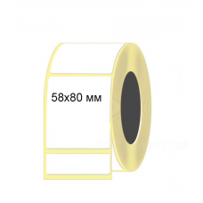 Термоэтикетки 58х80 мм (500 шт)