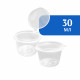 Соусник прозрачный с крышкой 30 мл (80 шт)
